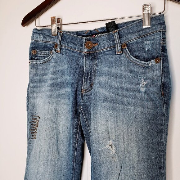 DKNY Downtown Brooklyn Bootcut Ripped Jeans 3 - Picture 5 of 11